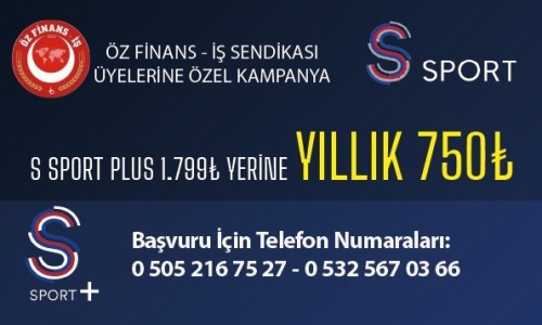 SSPORT'TAN ÜYELERİMİZE ÖZEL İNDİRİM