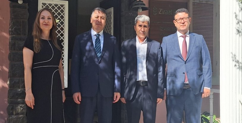 BOZKURT VE YAĞMAHAN, ZİRAAT BANKASI KONAK BÖLGE BAŞKANI EKEN'İ ZİYARET ETTİ