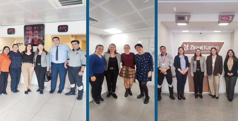 BOZKURT, ZİRAAT BANKASI ALAYBEY, HALKBANK GİRNE BULVARI VE ZİRAAT KATILIM ÇİĞLİ ŞUBELERİNİ ZİYAET ETTİ