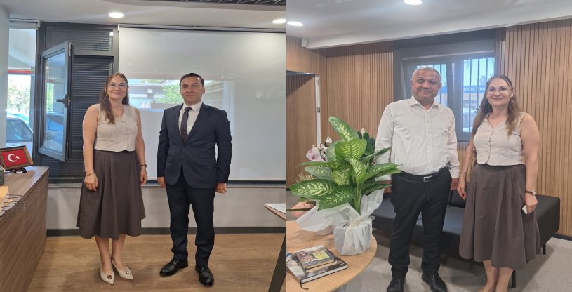 BOZKURT, ATATÜRK ORGANİZE SANAYİ BÖLGESİ ZİRAAT VE HALK BANKASI'NA 'HAYIRLI OLSUN' ZİYARETİNDE BULUNDU