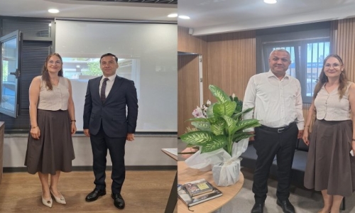 BOZKURT, ATATÜRK ORGANİZE SANAYİ BÖLGESİ ZİRAAT VE HALK BANKASI'NA 'HAYIRLI OLSUN' ZİYARETİNDE BULUNDU